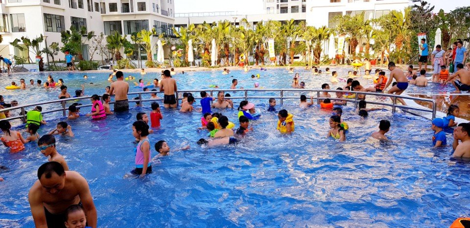 2 hồ bơi An Bình City đã hoạt động - lh để mua hoặc thuê căn hộ 0987 065 557
